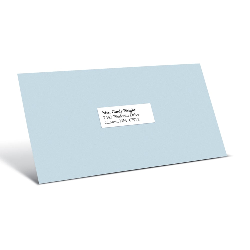 Office Depot Brand Inkjet/Laser Address Labels, Rectangle, 1in x 2 5/8in, White, Pack Of 3,000