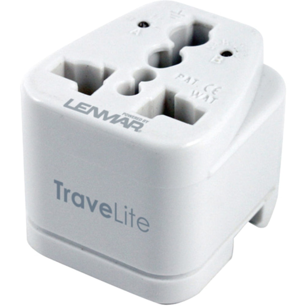 Lenmar TraveLite Ultra Compact All-In-One Travel Adapter, White, AC150