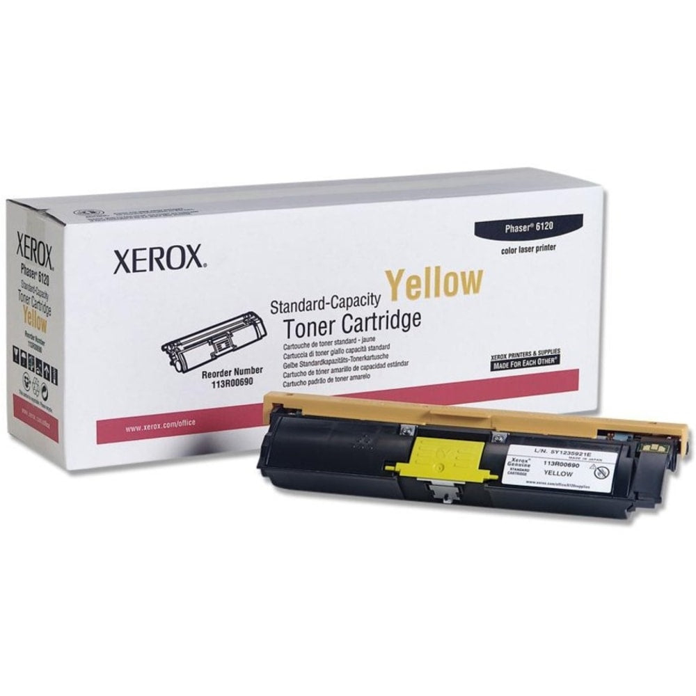 Xerox 6115MFP/6120 Yellow Toner Cartridge, 113R00690