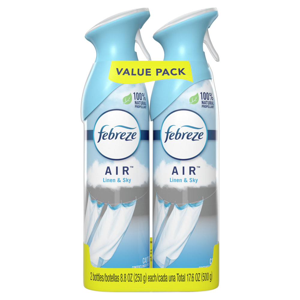 Febreze Air Fresheners, Linen Sky Scent, 8.8 Oz, Pack Of 2 Air Fresheners