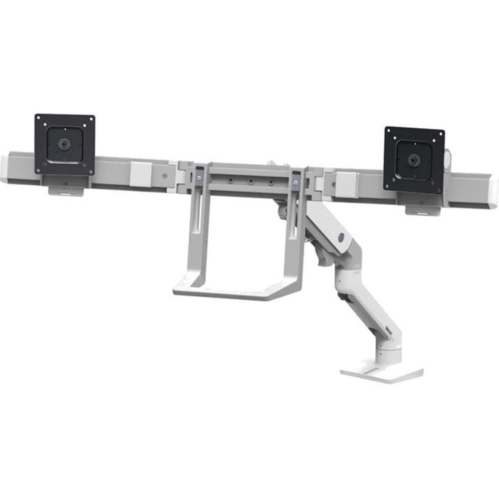 Ergotron Mounting Arm for Monitor, TV - White - Height Adjustable - 2 Display(s) Supported - 32in Screen Support - 17.50 lb Load Capacity - 100 x 100, 75 x 75