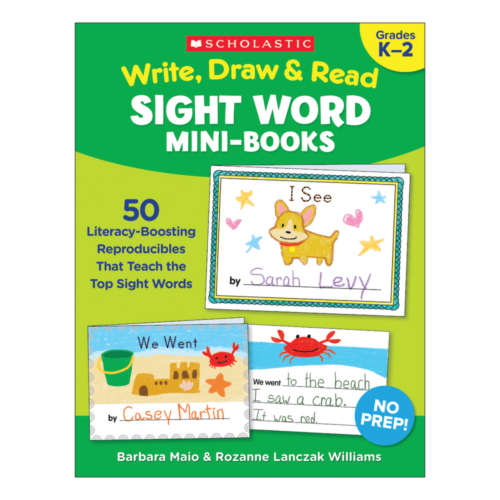 Scholastic Write, Draw & Read Sight Word Reproducible Mini-Book, Kindergarten To 2nd Grade