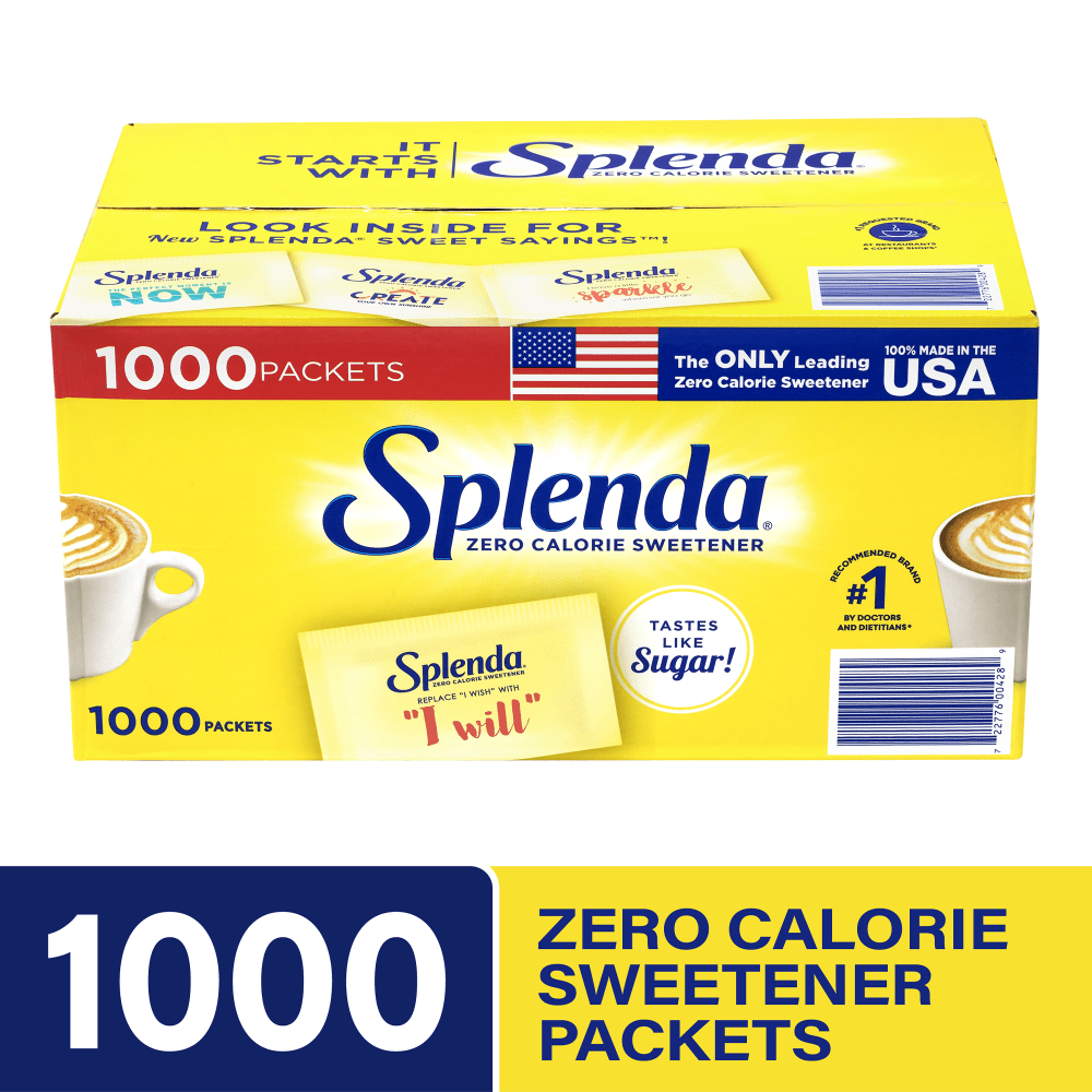 Splenda Sweetener Packets, Box of 1,200