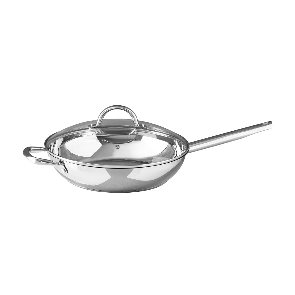 Bergner Stainless Steel Non-Stick Fry Pan, 12in, Silver