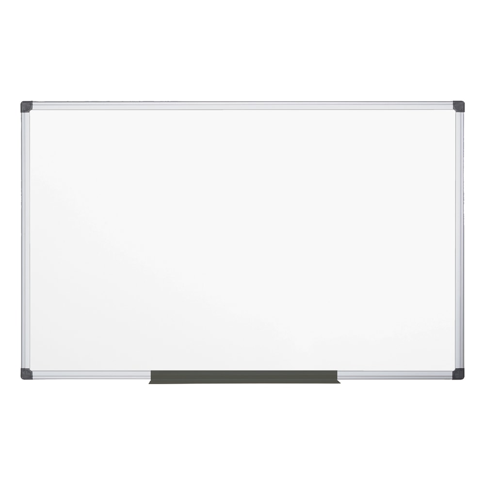 MasterVision Maya Platinum Pure Magnetic Dry-Erase Whiteboard, 48in x 36in, Aluminum Frame With Silver Finish