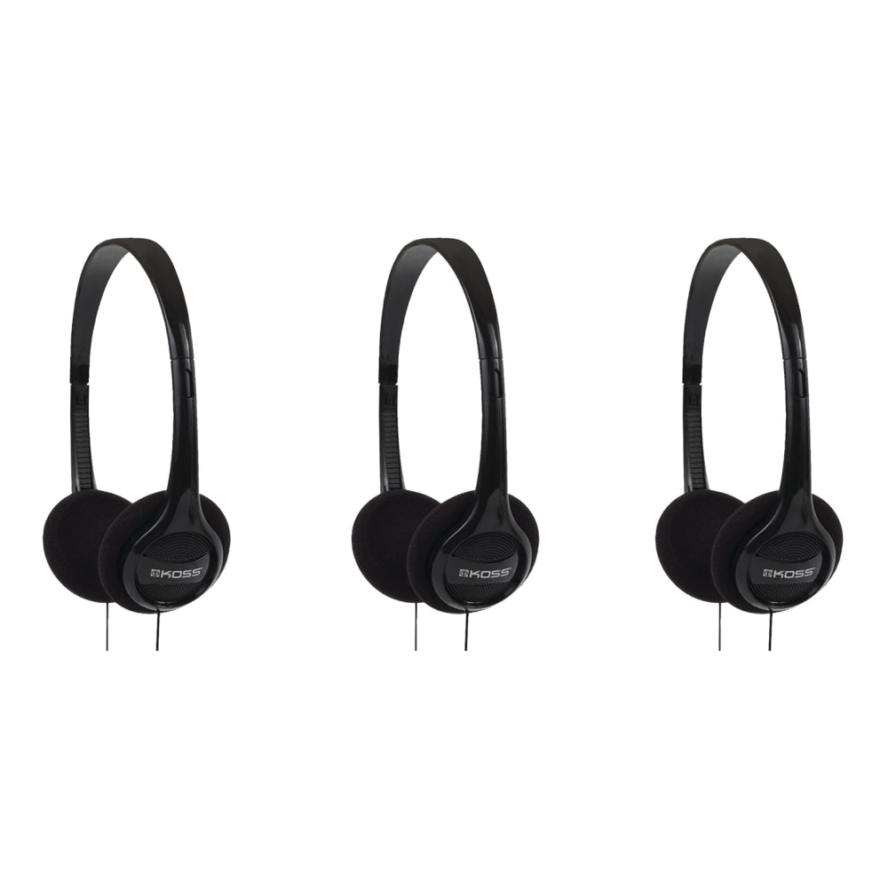 Koss KPH7 Colors On Ear Headphones - Stereo - Black - Wired - 32 Ohm - 80 Hz 18 kHz - Over-the-head - Binaural - Supra-aural - 4 ft Cable