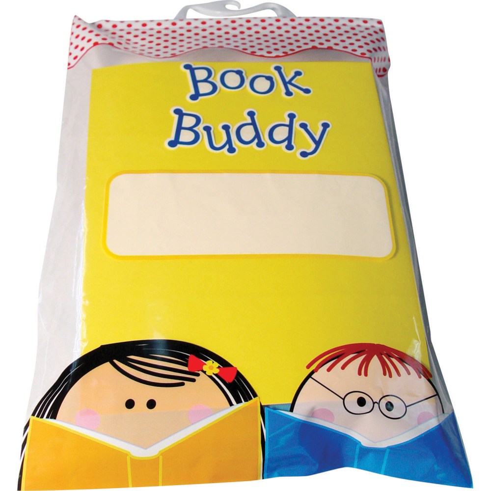 Creative Teaching Press Book Buddy Bags, 11inW x 16inH, Multicolor, 5 Bags Per Pack, Set Of 2 Packs