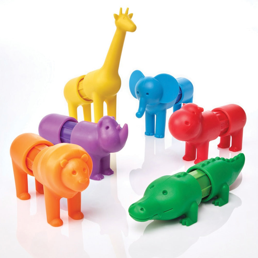 SmartMax My First Safari Animals, Assorted Colors, Set Of 6 Animals