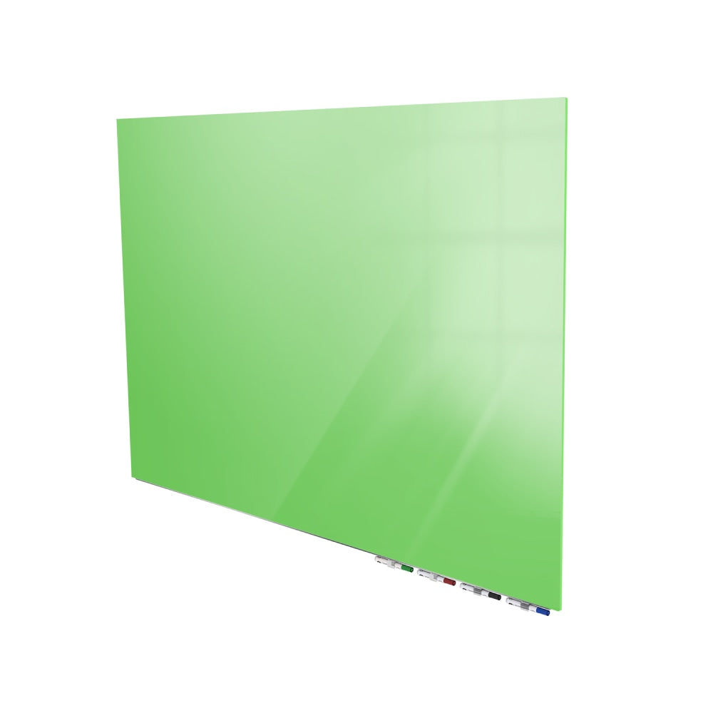 Ghent Aria Low Profile Magnetic Dry-Erase Whiteboard, Glass, 48in x 96in, Green