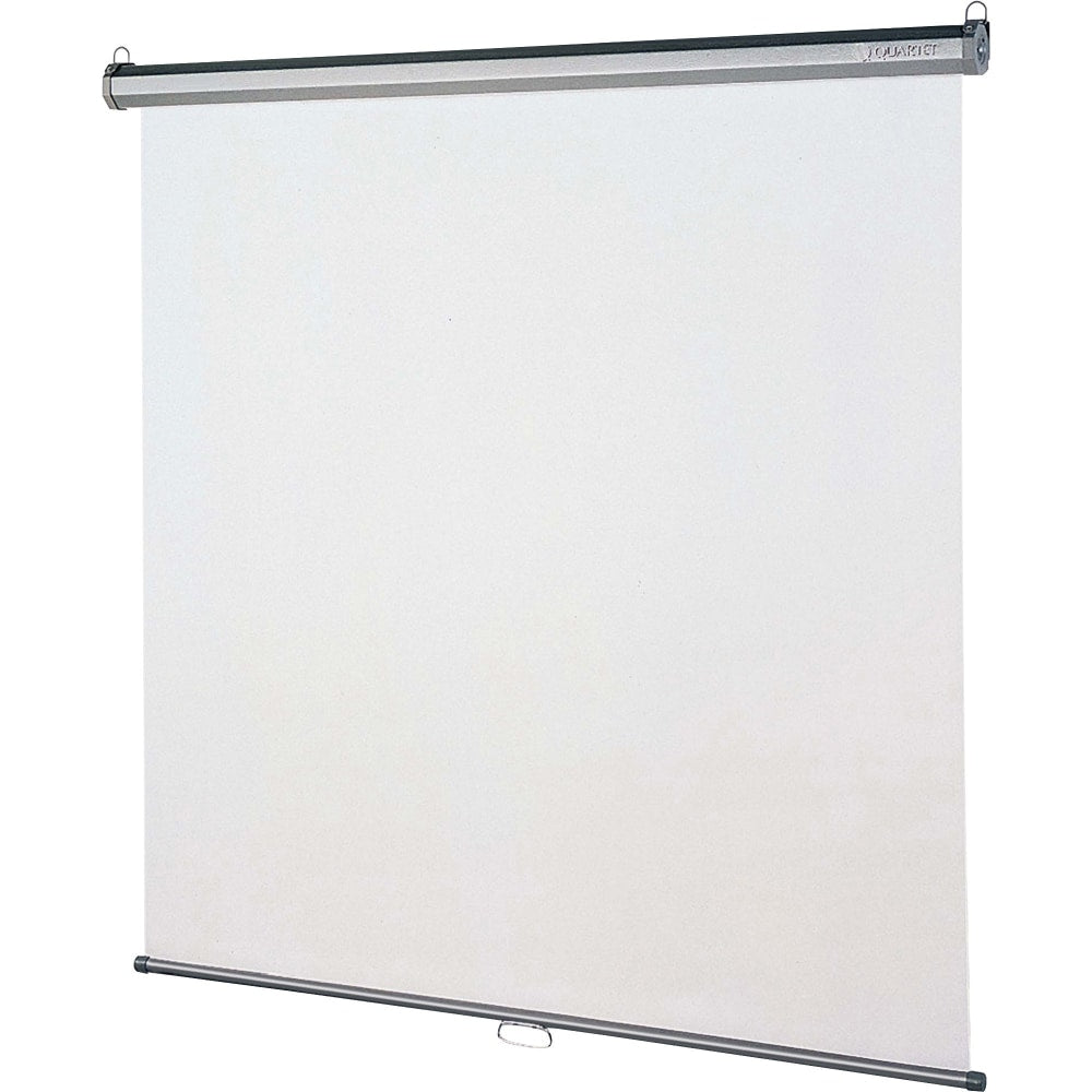 Quartet Wall/Ceiling Projector Screen, 96in x 96in, Black/Matte White