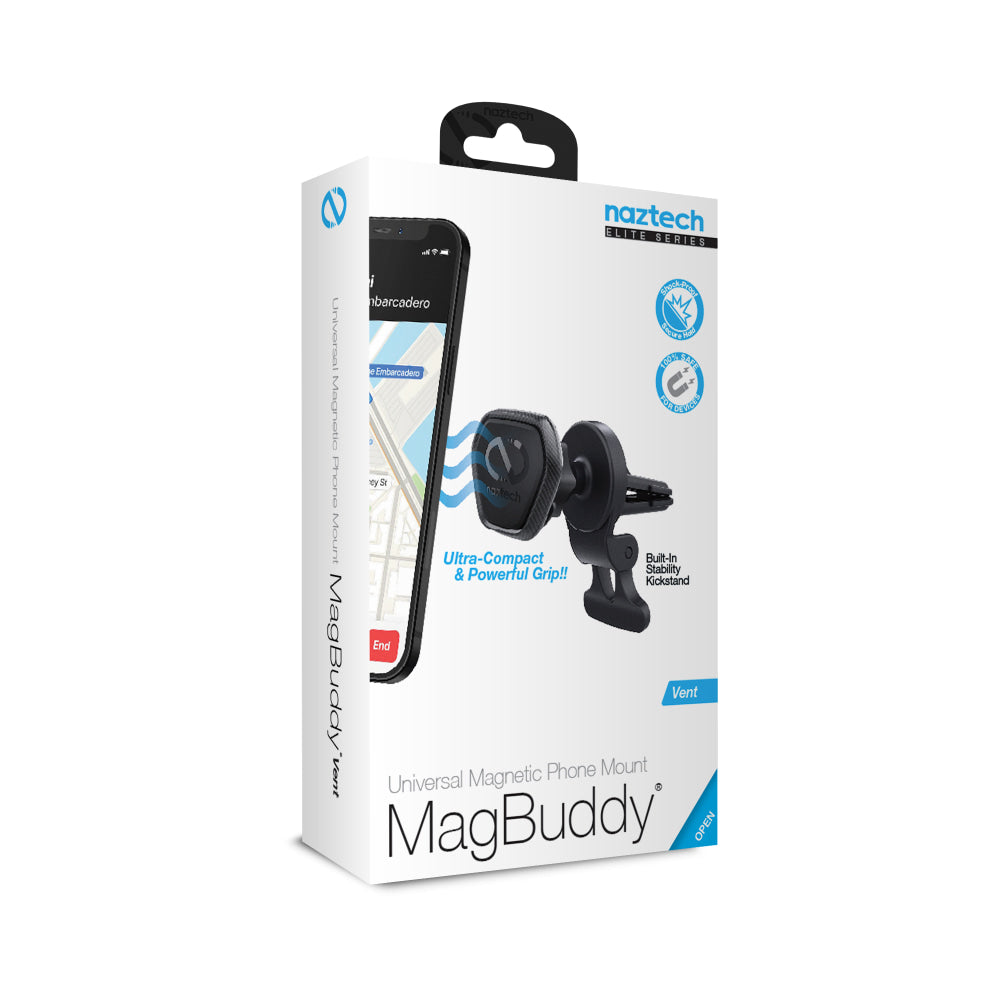 Naztech MagBuddy Elite Vent Mount, Black