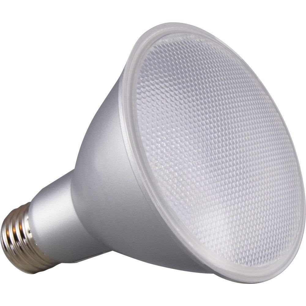 Satco PAR 30 LN LED Bulb - 12.50 W - 75 W Incandescent Equivalent Wattage - 120 V AC - 1000 lm - Parabolic Reflector - PAR30LN Size - Clear - Warm White Light Color - E26 Base - 25000 Hour - 4940.3 deg.F (2726.8 deg.C) Color Temperature - 90 CRI