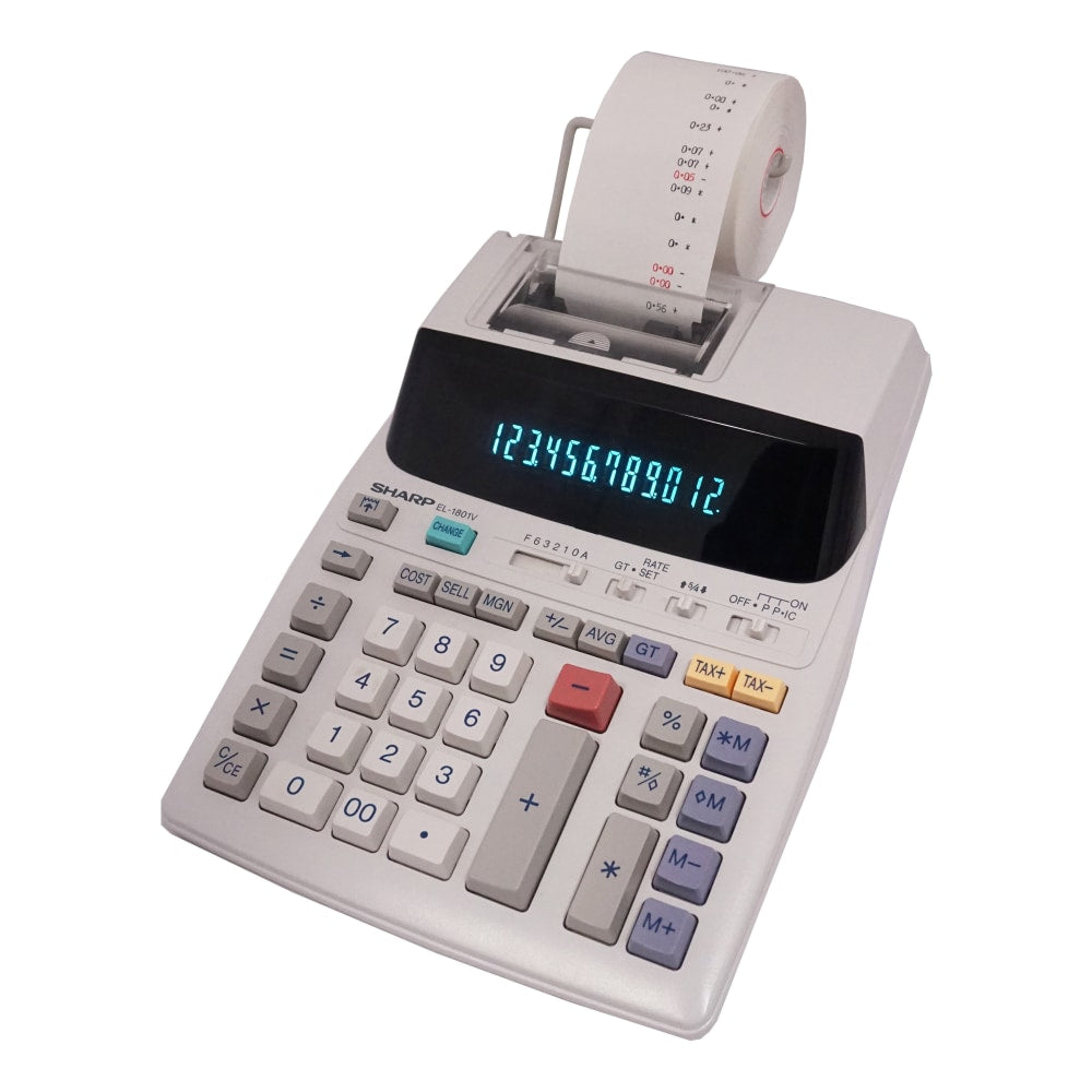 Sharp EL-1801V 12-Digit Printing Calculator