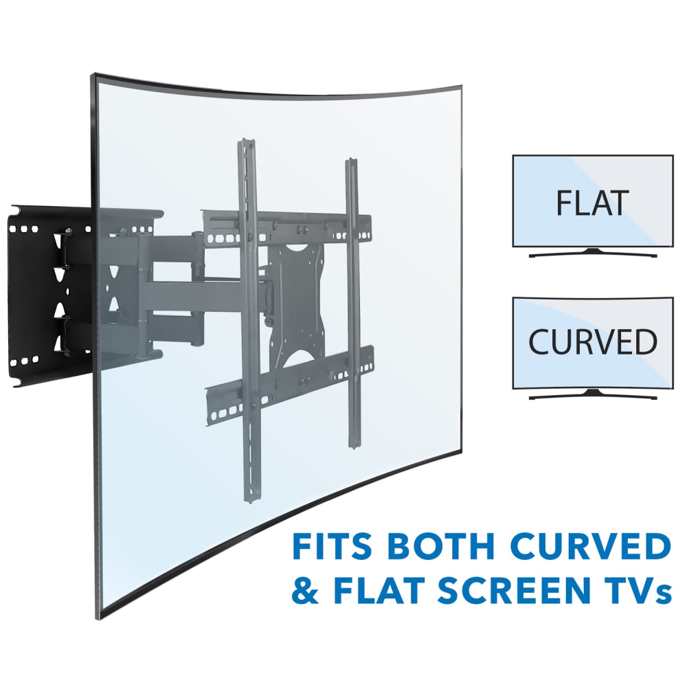 Mount-It! MI-385 Full Motion TV Wall Mount, 17inH x 11inW x 2inD, Black