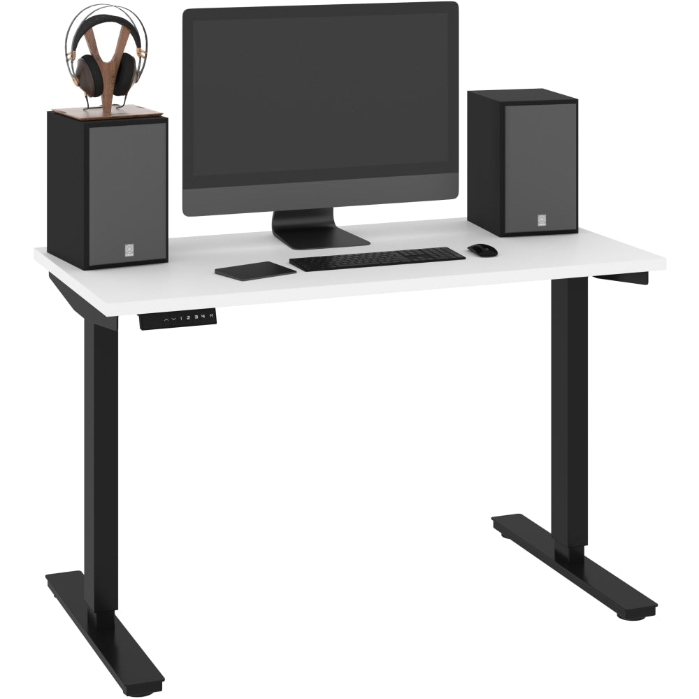 Bestar Universel Electric 48inW Standing Desk, Electric, White