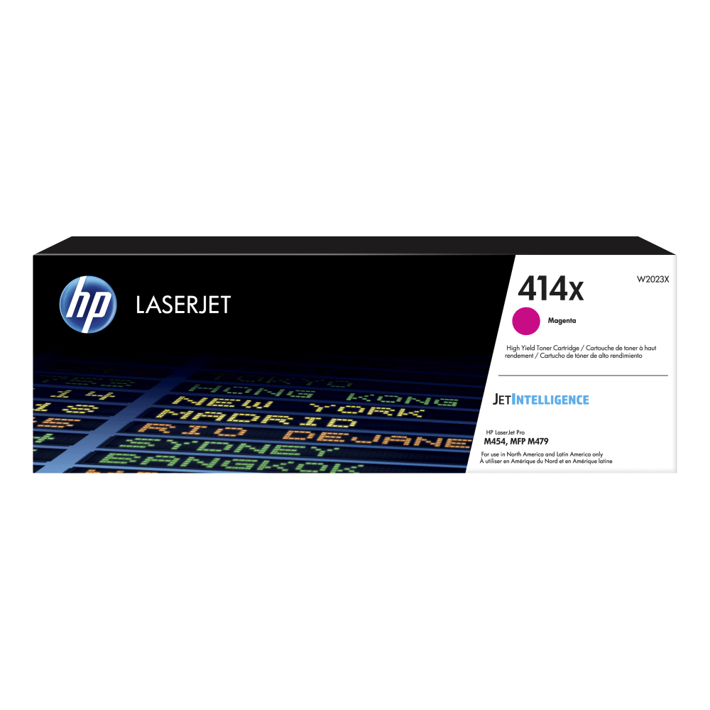 HP 414X Magenta High Yield Toner Cartridge, W2023X