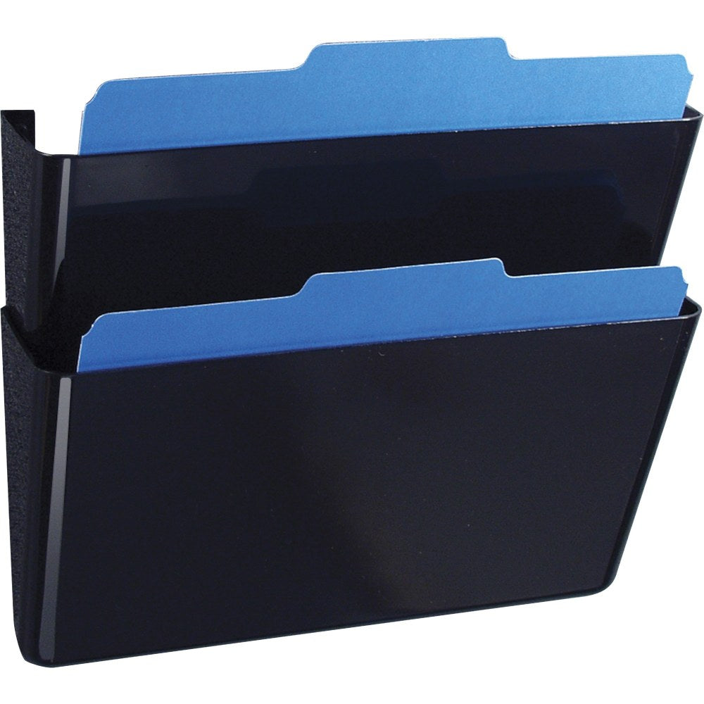 OIC Wall Mountable Space-Saving Files, Letter Size, Black