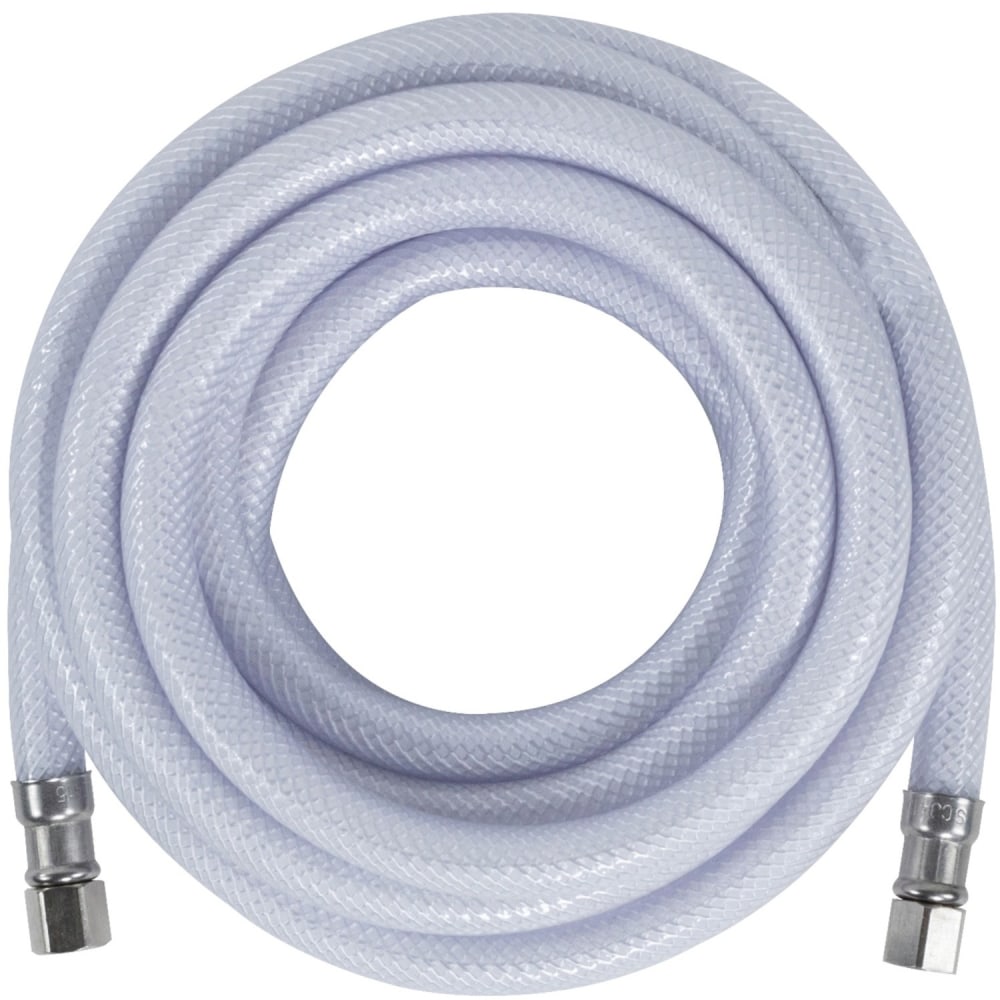 Certified Appliance Accessories PVC Ice Maker Connector With 1/4in Compression, 15', White