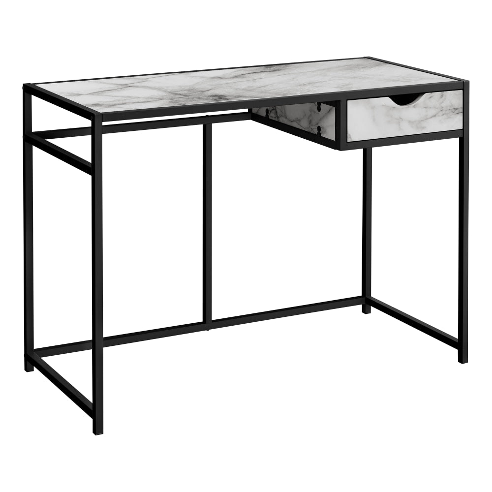 Monarch Specialties Riva 43inW Computer Desk, White/Black