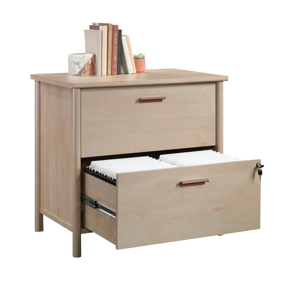 Sauder Whitaker Point 31-1/2inW x 20-1/2inD Lateral 2-Drawer Locking File Cabinet, Natural Maple