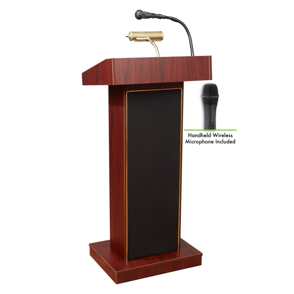 Oklahoma Sound 800X Series Floor Lectern, Mahogany