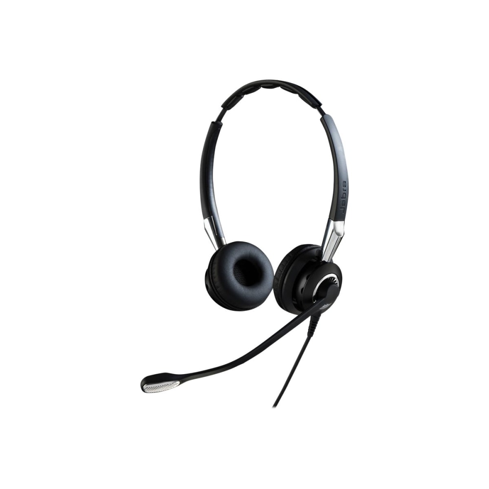 Jabra BIZ 2400 II QD Headset - Microsoft Teams Certification - Stereo - Quick Disconnect - Wired - 150 Ohm - 150 Hz - 6.80 kHz - Over-the-head - Binaural - Supra-aural - 3.28 ft Cable - Noise Cancelling, Uni-directional Microphone - Noise Canceling