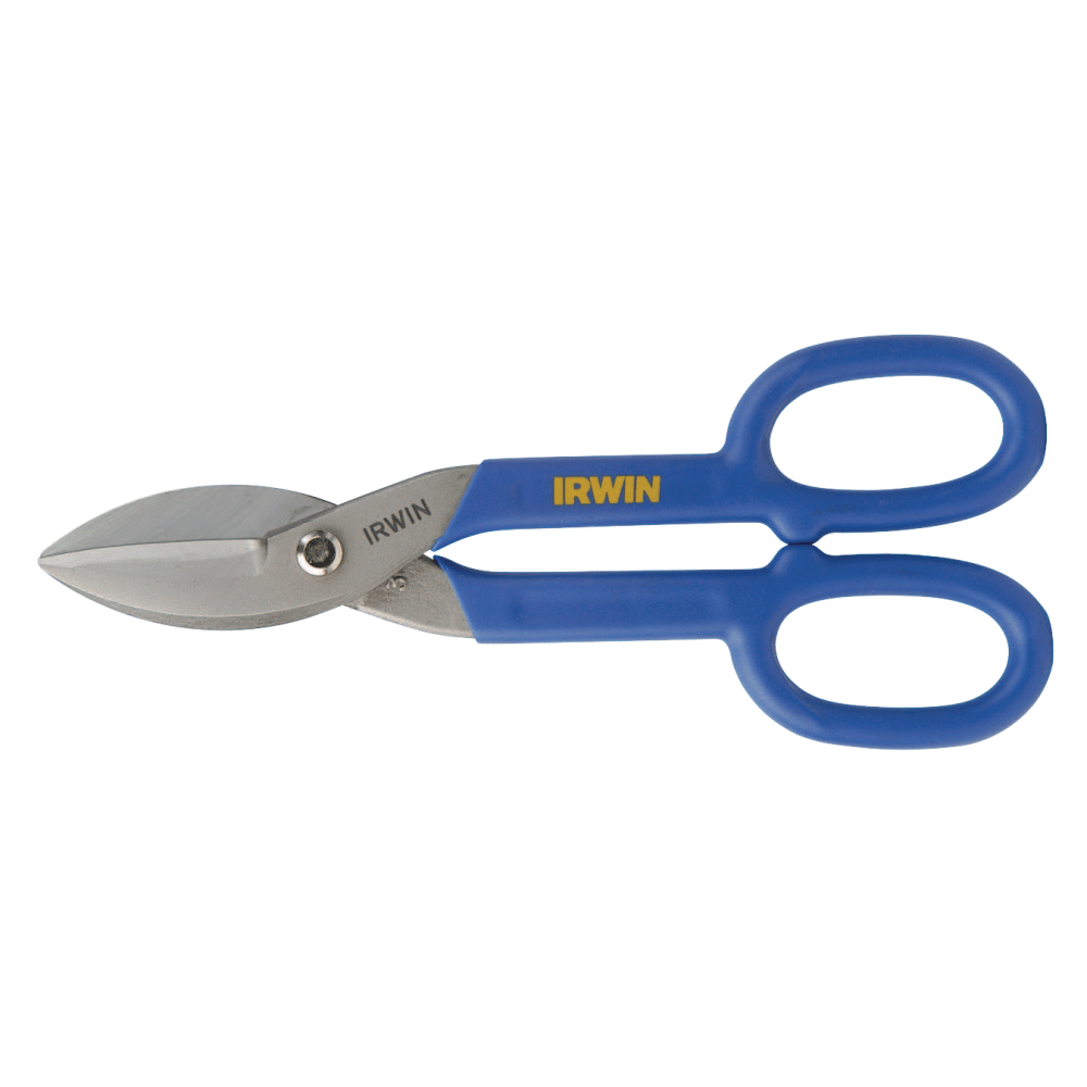 IRWIN Straight Cut Tin Snips, 10in Tool Length