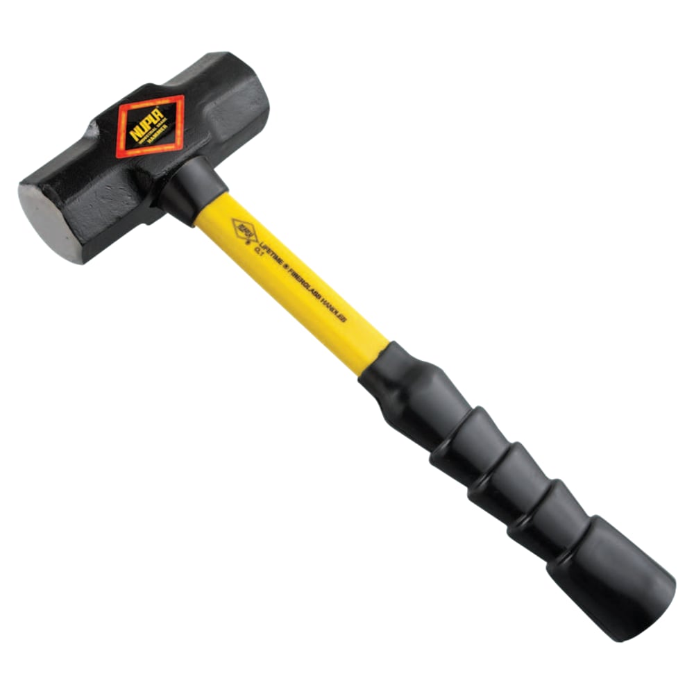 Blacksmiths Double-Face Steel-Head Sledge Hammer, 4 lb, 14 in SG Grip Handle