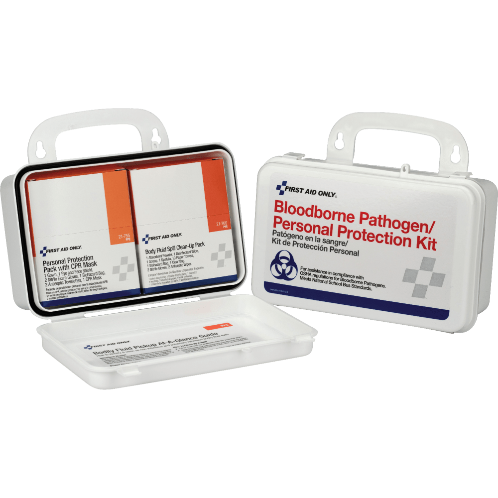 First Aid Only Bloodborne Pathogen/Personal Protection Kit, 28-Piece