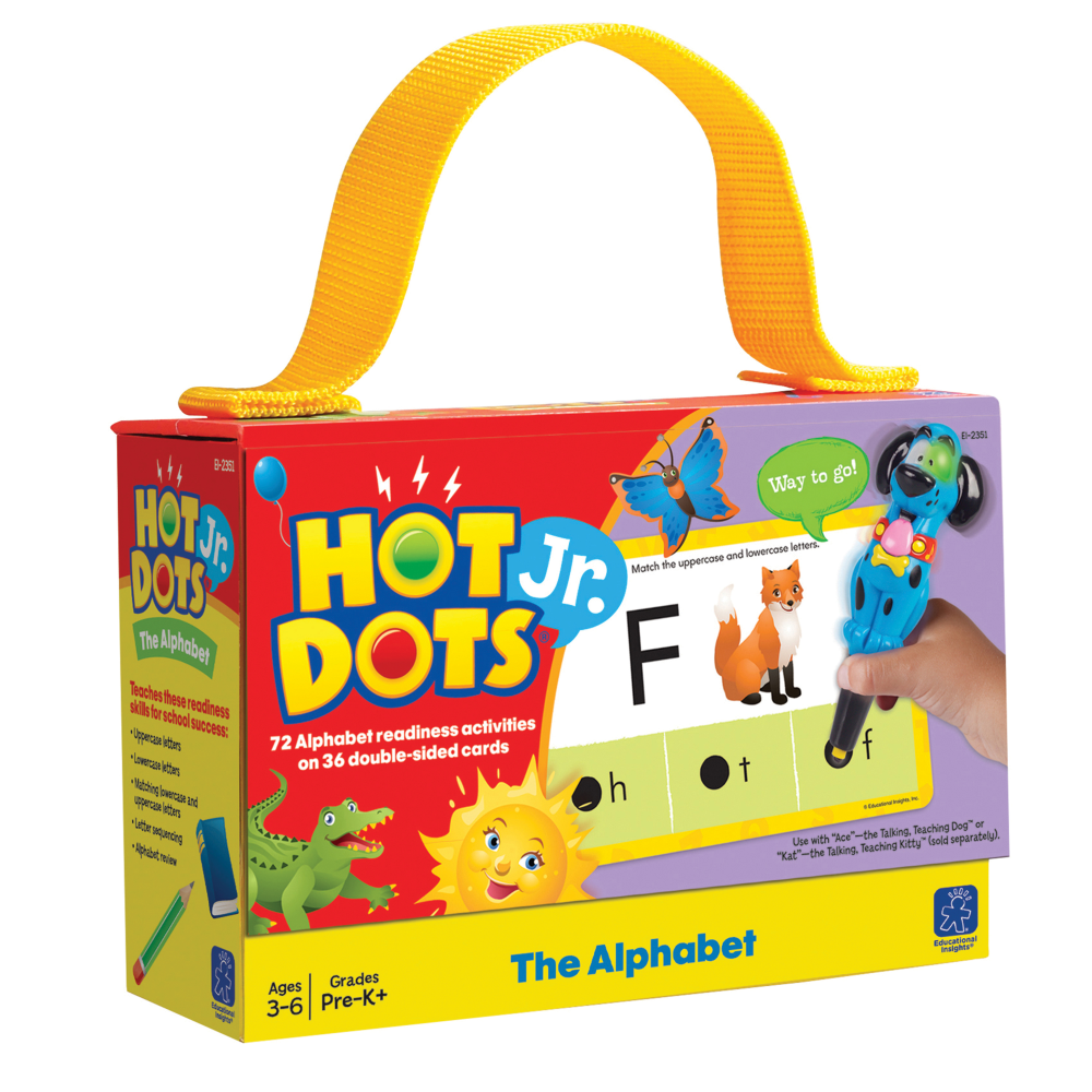 Educational Insights Hot Dots Jr. The Alphabet Card Set, Pre-K - Grade 2