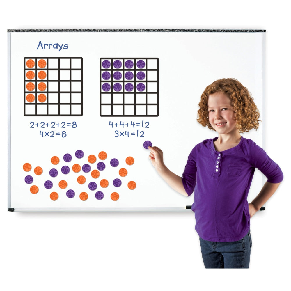 Learning Resources Giant Magnetic Array Set, Skill Learning: Multiplication, Addition, Number, Ages 7 & Up, 52 Pieces