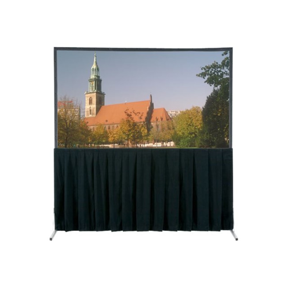 Da-Lite Fast-Fold Deluxe Skirt Video Format - Projection screen skirt - black