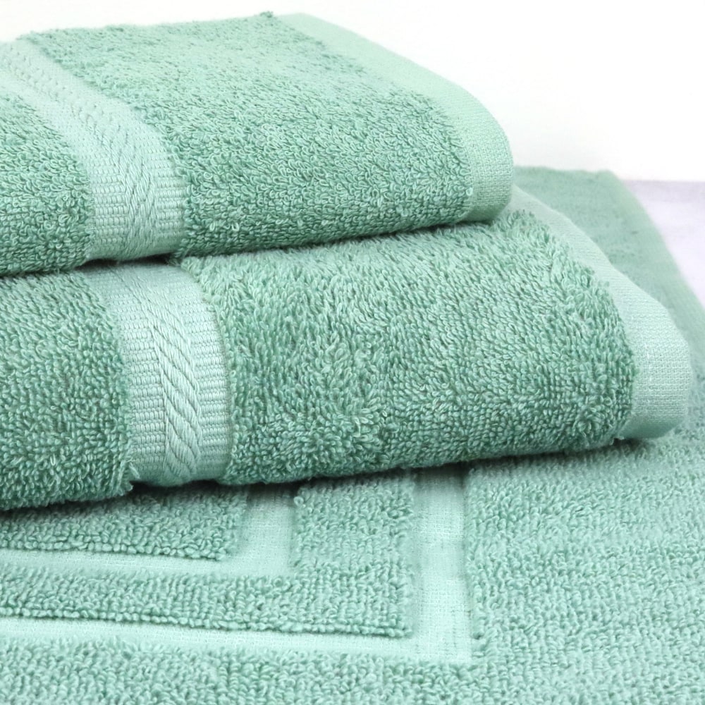 1888 Mills Premier Bath Mats, 21in x 32in, Seafoam, Pack Of 60 Bath Mats