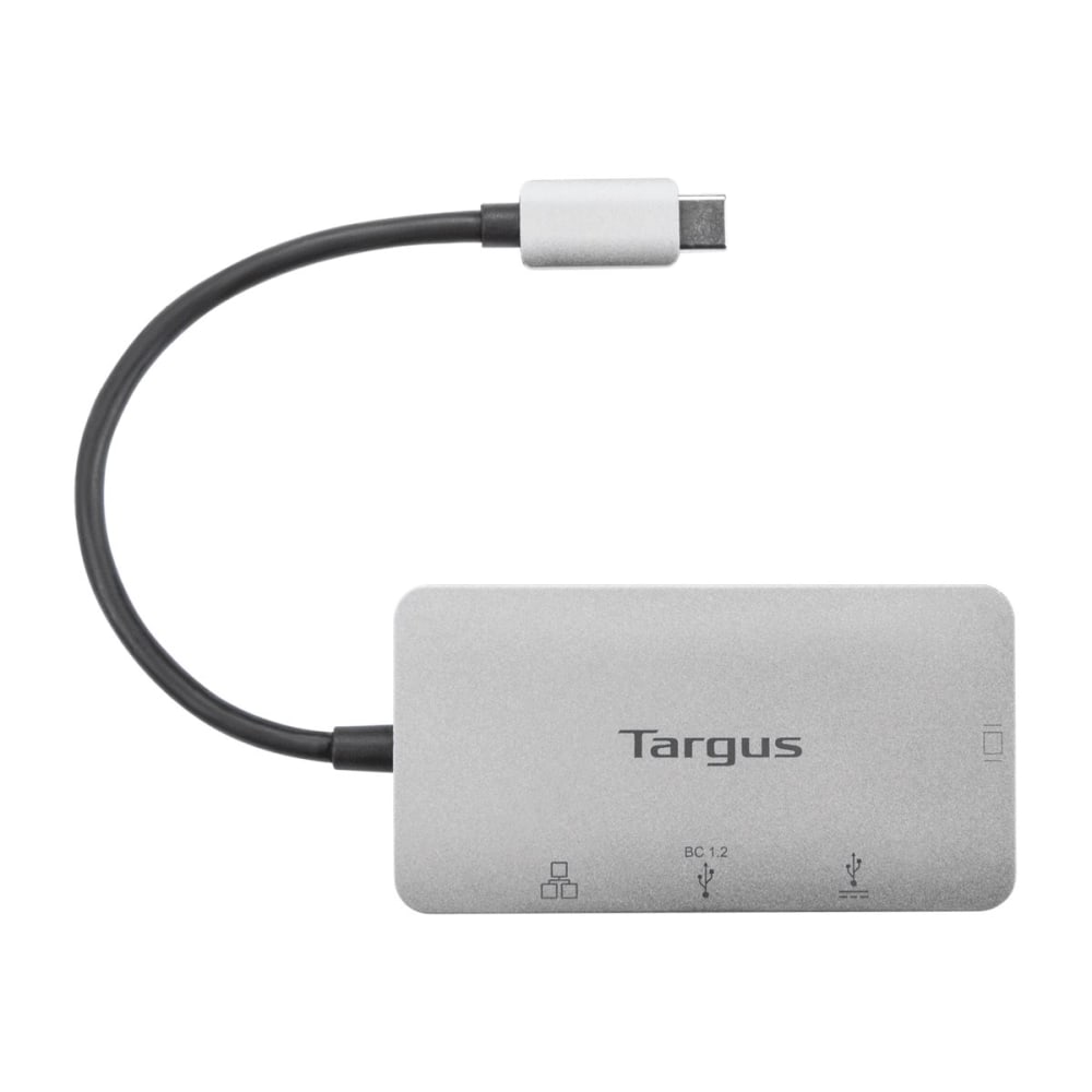 Targus USB Type-C DP Alt Mode VGA Docking Station With Power Pass-Through, 0.35inH x 1.77inW x 3.35inD, Gray, DOCK417USZ