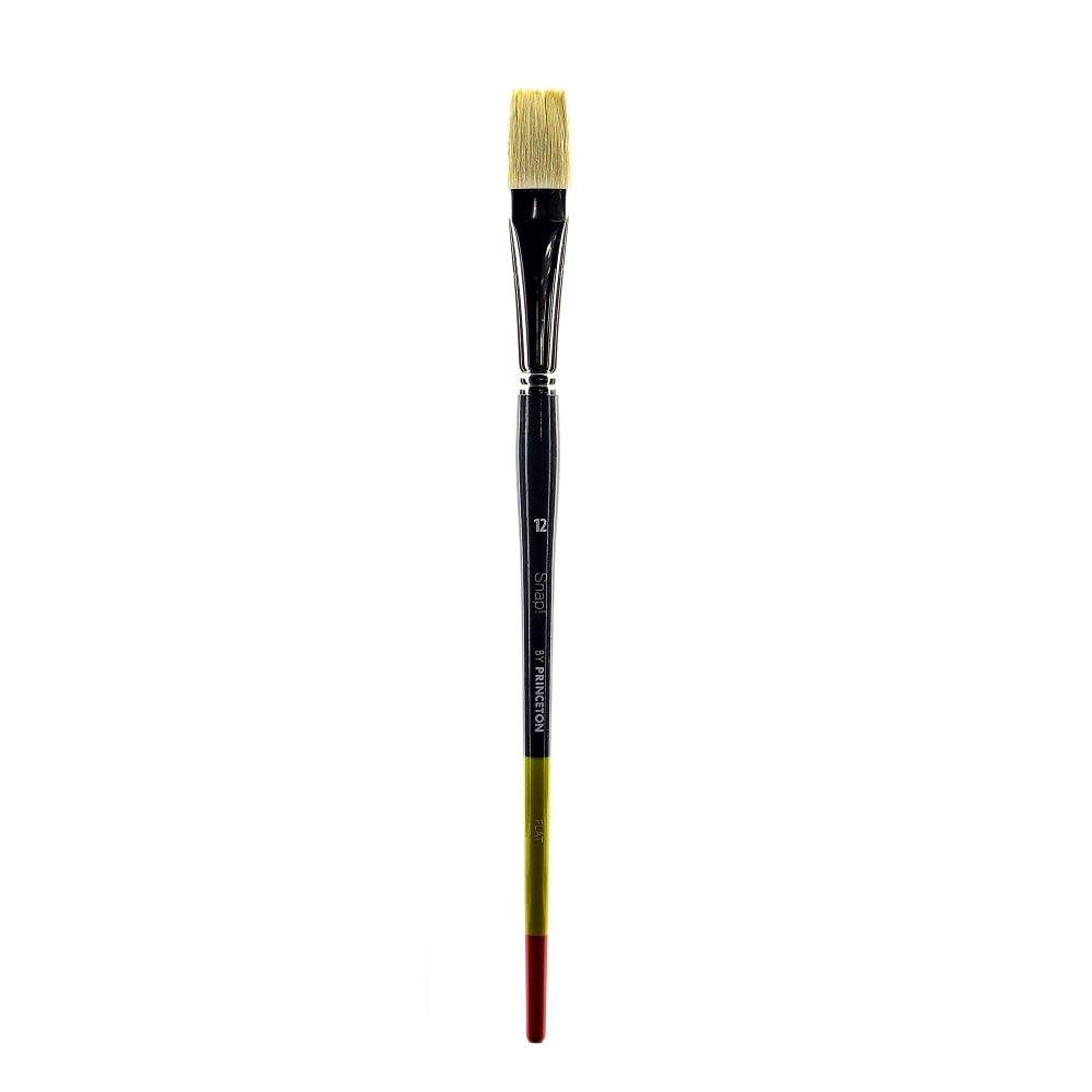 Princeton Snap Paint Brush, Size 12, Flat, Bristle, Multicolor