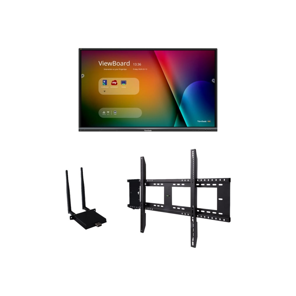 Viewsonic 55in ViewBoard 4K Ultra HD Interactive Flat Panel Bundle, LCD