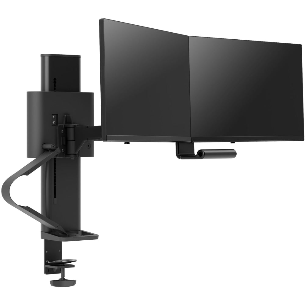 Ergotron TRACE Desk Mount for Monitor, LCD Display - Matte Black - 2 Display(s) Supported - 27in Screen Support - 21.61 lb Load Capacity - 75 x 75, 100 x 100