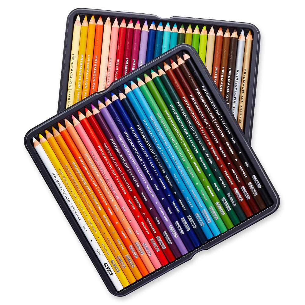 Prismacolor Premier Colored Pencils, Soft Core, Assorted Colors, Set Of 48