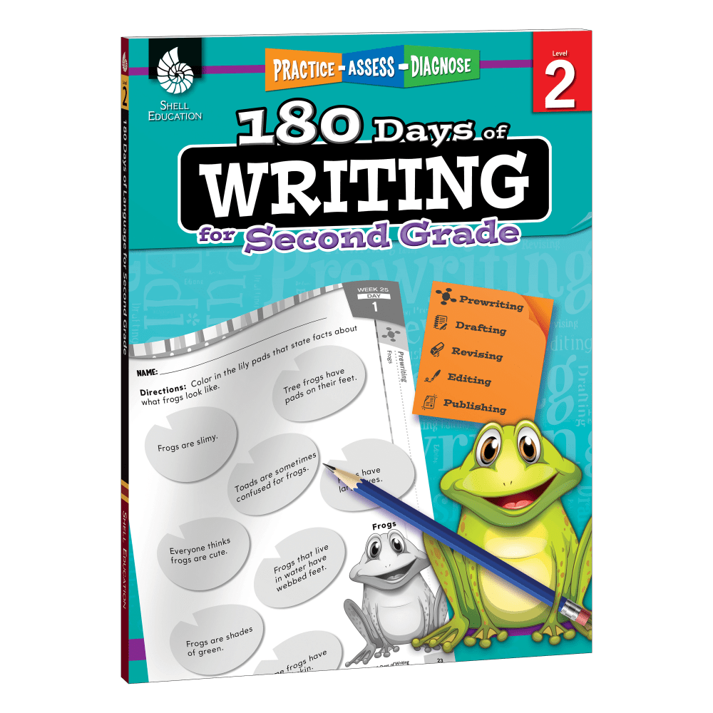 Shell Education 180 Days Of Writing Workbook, Grade 2