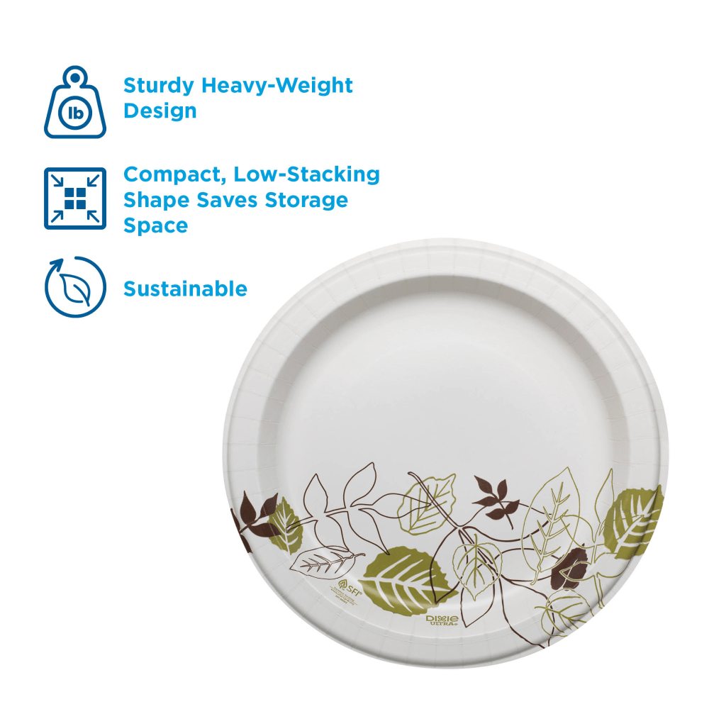 Dixie Ultra Paper Plates, 10-1/8in, Pathways, Pack Of 125 Plates