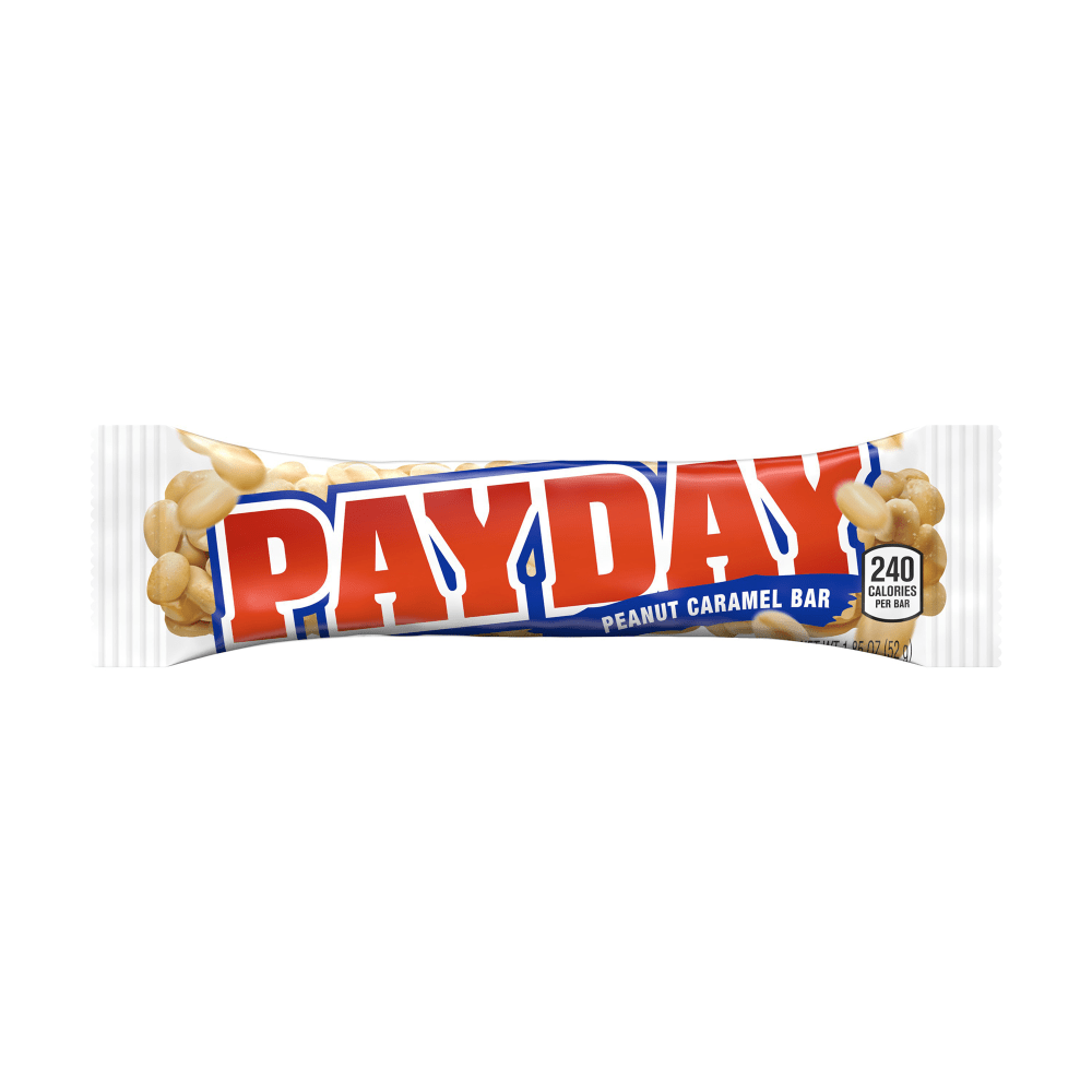 PayDay Peanut Caramel Candy Bars, 1.85 Oz, Pack Of 24 Bars