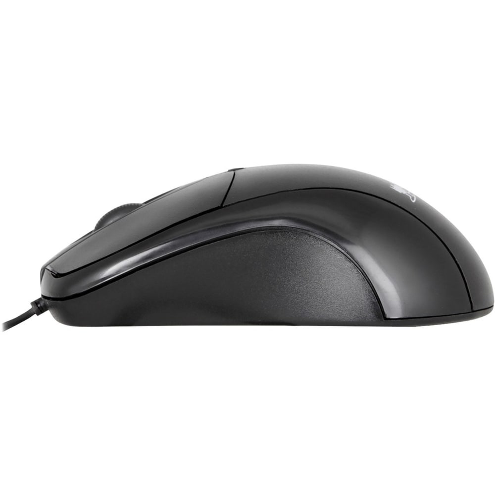 Urban Factory Big Crazy Ambidextrous Wired USB Mouse, Full Size, Black, BCM01UF