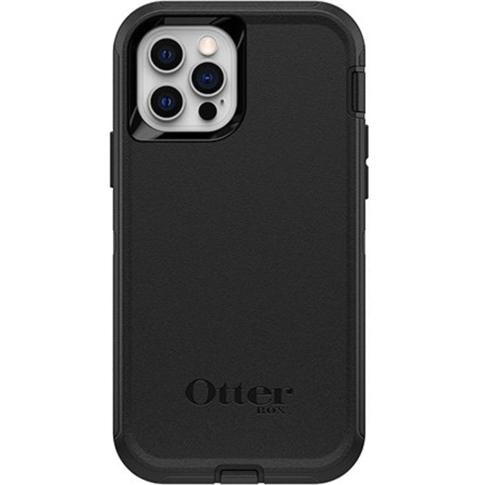 OtterBox Defender Rugged Carrying Case (Holster) Apple iPhone 12 Pro, iPhone 12 Smartphone - Black