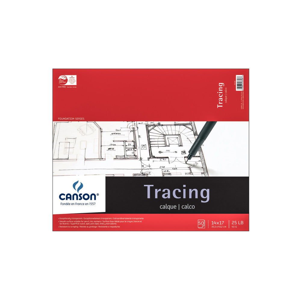 Canson Tracing Pad, 14in x 17in, 50 Sheets