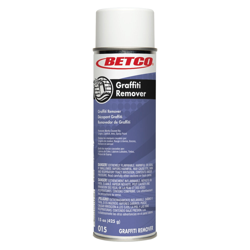 Betco Graffiti Aerosol Remover, 15 Oz Can, Case Of 12