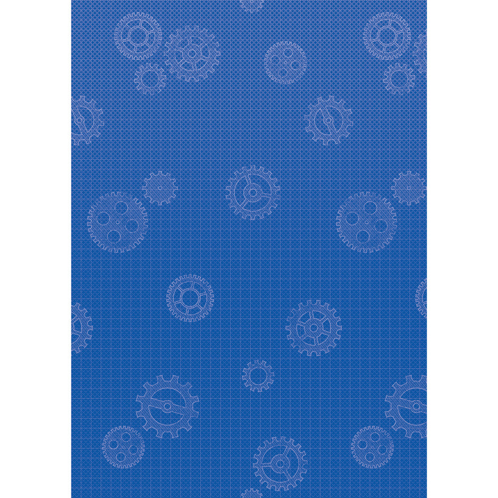 Teacher Created Resources Better Than Paper Bulletin Board Paper, 4ft x 12ft, Gears, Pack Of 4 Rolls