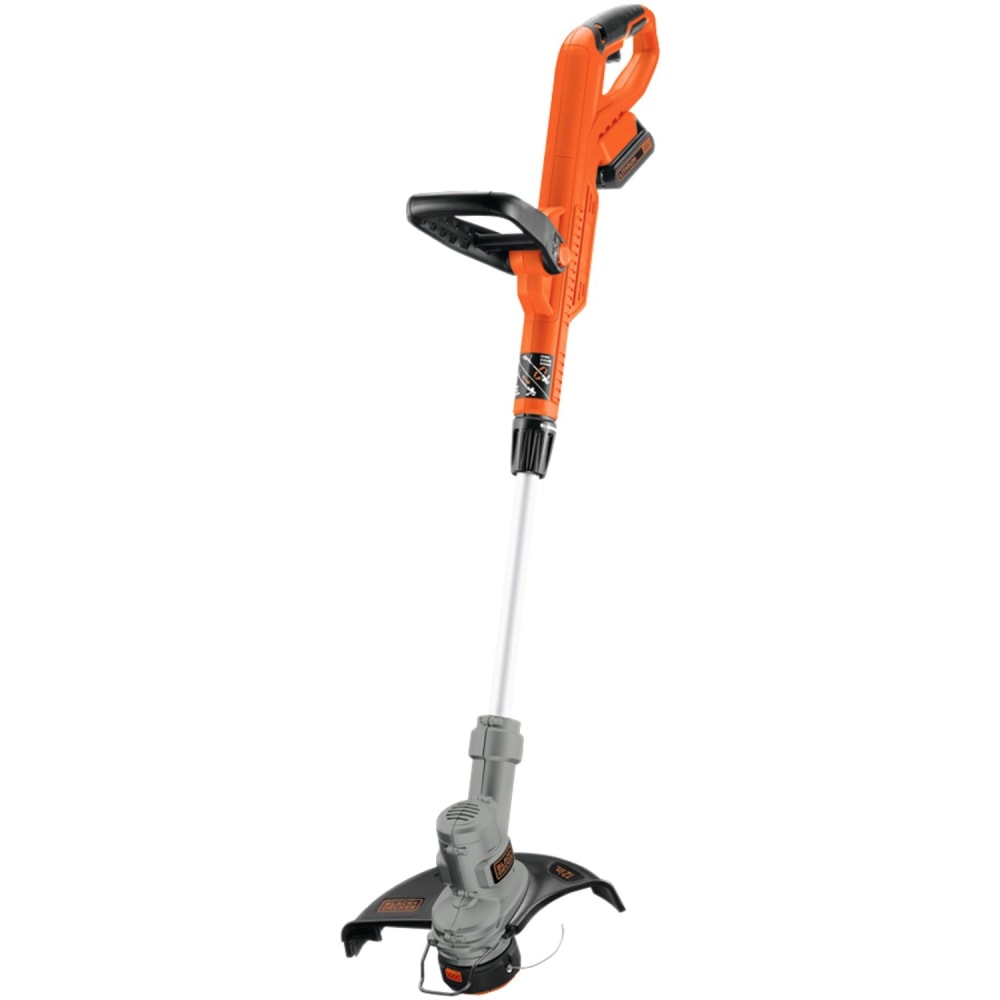 Black+Decker 12in 20v MAX Lithium Trimmer and Edger - Battery Powered - 12in Cut - 65 mil Line Diameter - Cordless - Lithium Ion (Li-Ion)