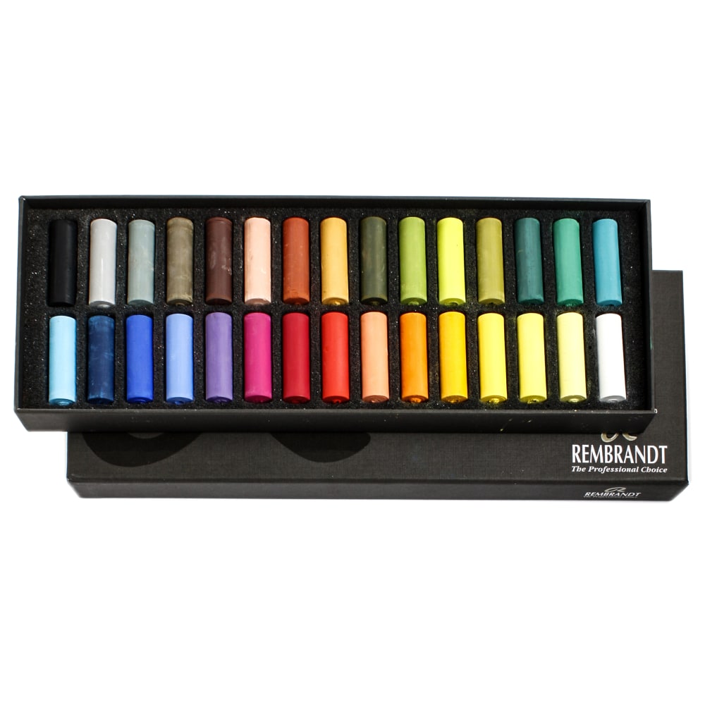 Rembrandt Soft Pastels, Half-Size, Assorted, Set Of 30