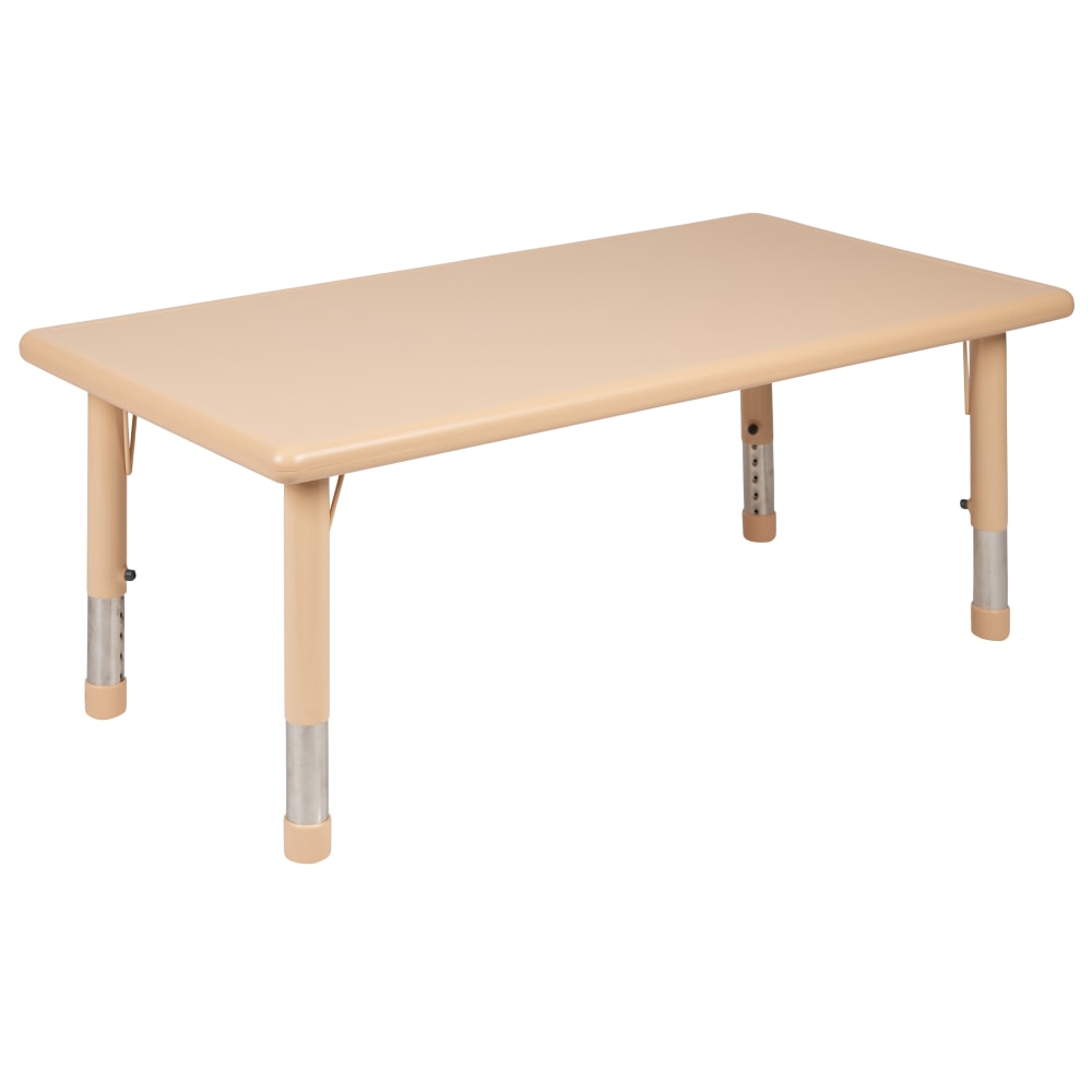 Flash Furniture Rectangular Activity Table, 23-3/4in x 24in, Natural