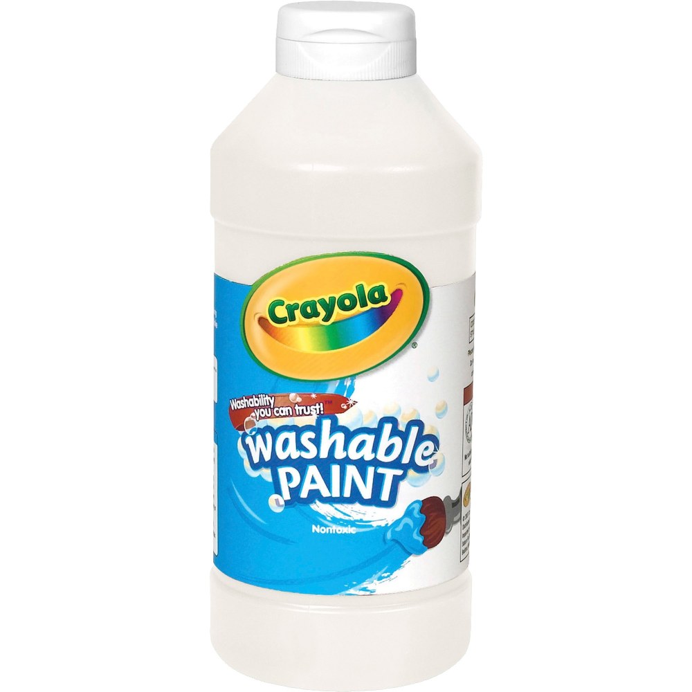 Crayola Washable Paint, White, 16 Oz